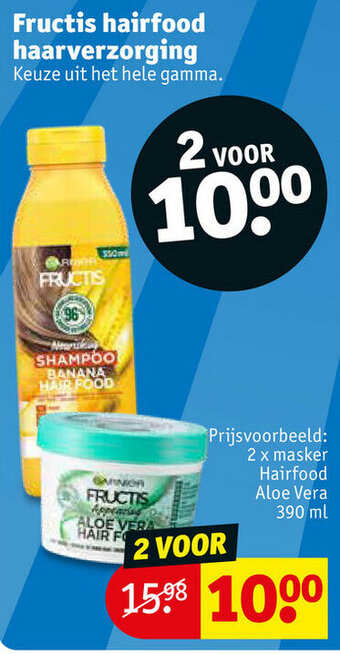 Kruidvat Fructis hairfood haarverzorging aanbieding