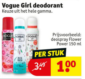 Kruidvat Vogue Girl deodorant aanbieding