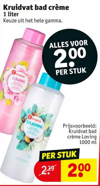 Kruidvat Kruidvat bad creme aanbieding