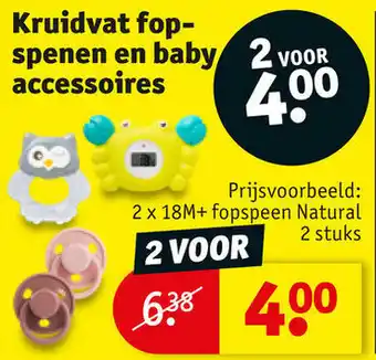 Kruidvat Kruidvat fopspenen en baby accessoires aanbieding