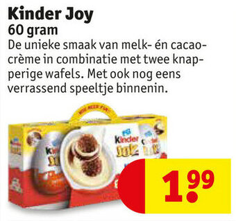 Kruidvat Kinder Joy 60 gram aanbieding