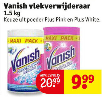 Kruidvat Vanish vlekverwijderaar 1.5 kg aanbieding