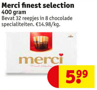 Kruidvat Merci finest selection 400gram aanbieding
