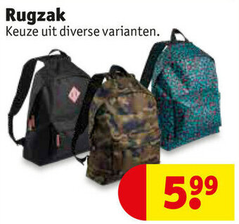 Kruidvat Rugzak aanbieding