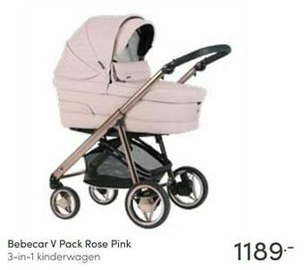 Baby & Tiener Bebecar v pack rose pink 3-in-1 kinderwagen aanbieding