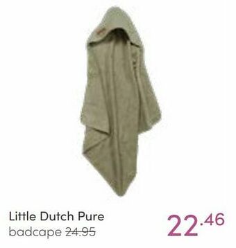 Baby & Tiener Little dutch pure badcape aanbieding