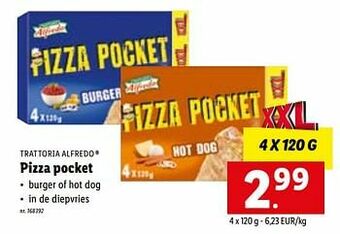 Lidl Pizza pocket aanbieding