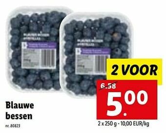Lidl Blauwe bessen aanbieding
