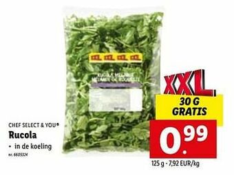 Lidl Rucola aanbieding