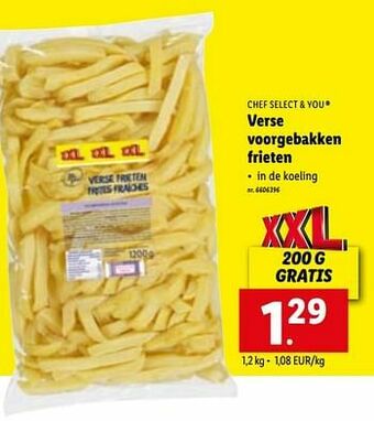 Lidl Verse voorgebakken frieten aanbieding