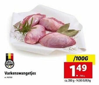 Lidl Varkenswangetjes aanbieding