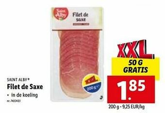 Lidl Filet de saxe aanbieding
