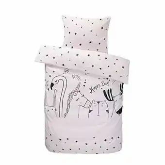 Leen Bakker Comfort dekbedovertrek Keet - roze - 140x200 cm - Leen Bakker aanbieding
