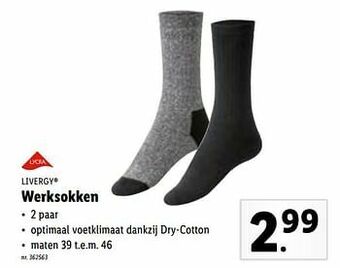 Lidl Werksokken aanbieding