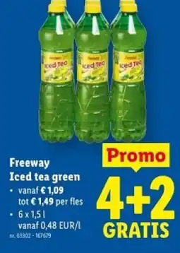 Lidl Freeway Iced Tea Green aanbieding
