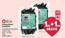 Delhaize Hangcultuur- mosselen aanbieding