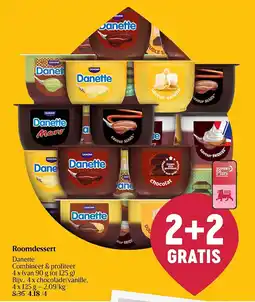 Delhaize Roomdessert aanbieding