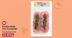 Delhaize Konijnrollade met rozemarijn aanbieding