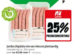 Jumbo Jumbo Chipolata Mix Van Vlees en Plantaardig aanbieding