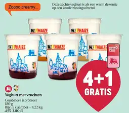 Delhaize Yoghurt met vruchten aanbieding