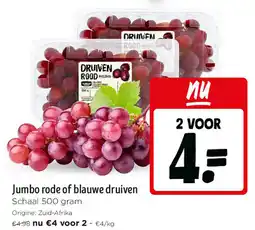 Jumbo Jumbo Rode of Blauwe Druiven aanbieding