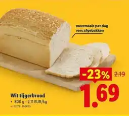 Lidl Wit tijgerbrood aanbieding