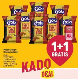 Delhaize Paprikachips limited edition aanbieding