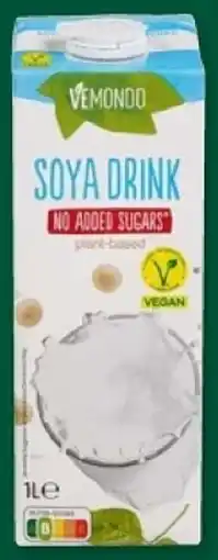 Lidl Vemondo Soya Drink No Added Sugars aanbieding