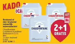 Delhaize Bruisend of niet-bruisend natuurlijk mineraalwater aanbieding