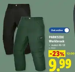 Lidl Parkside Werkbroek aanbieding