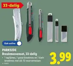 Lidl Parkside Breekmessenset aanbieding