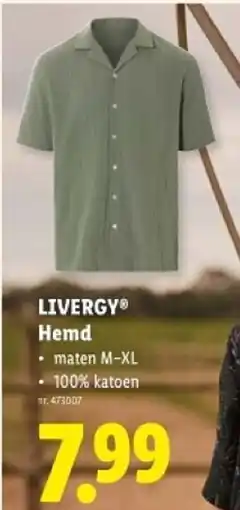 Lidl Livergy Hemd aanbieding