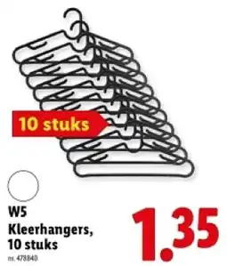 Lidl W5 Kleerhangers, 10 stuks aanbieding