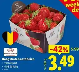 Lidl Hoogstraten Aardbeien aanbieding