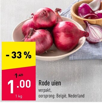 ALDI Rode uien aanbieding