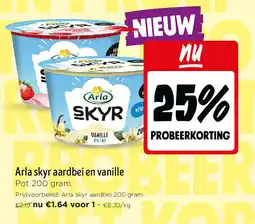 Jumbo Arla skyr aardbeien vanille aanbieding
