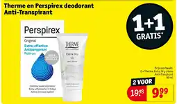 Kruidvat Therme en Perspirex deodorant Anti-Transpirant aanbieding
