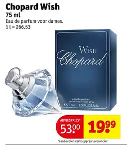 Kruidvat Chopard Wish aanbieding