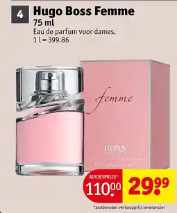 Kruidvat Hugo Boss Femme aanbieding