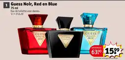 Kruidvat Guess Noir, Red en Blue aanbieding