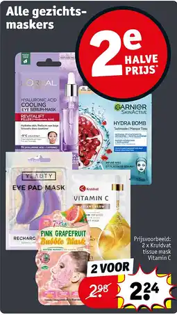 Kruidvat Alle gezichtsmaskers aanbieding