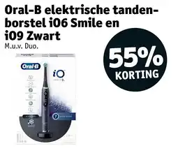 Kruidvat Oral-B elektrische tandenborstel iO6 Smile en iO9 Zwart aanbieding