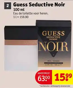 Kruidvat Guess Seductive Noir aanbieding