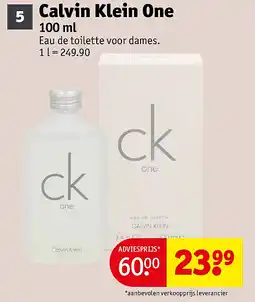 Kruidvat Calvin Klein One aanbieding