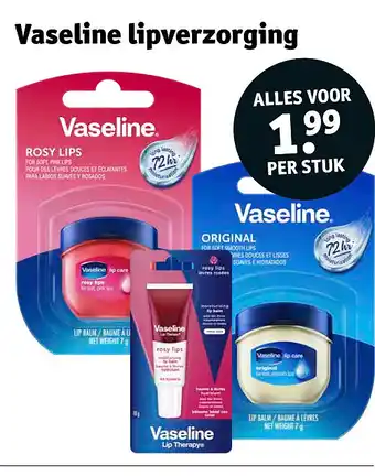 Kruidvat Vaseline lipverzorging aanbieding
