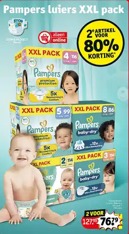 Kruidvat Pampers luiers XXL pack aanbieding