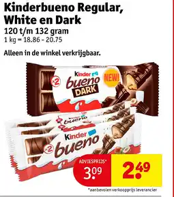 Kruidvat Kinderbueno Regular, White en Dark aanbieding