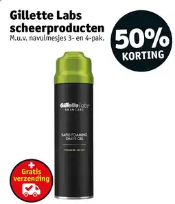 Kruidvat Gillette Labs scheerproducten aanbieding