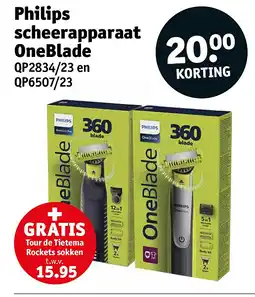 Kruidvat Philips scheerapparaat OneBlade aanbieding