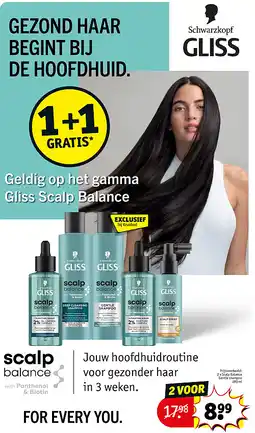 Kruidvat 2 x Scalp Balance Gentle shampoo 200 ml aanbieding